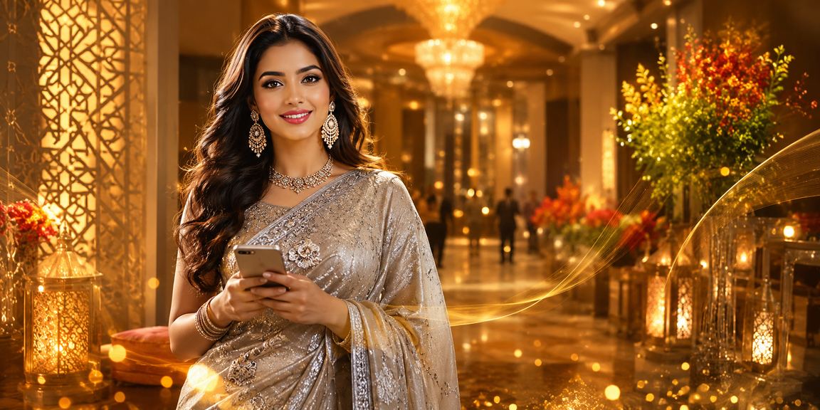 গাজীপুরে শাড়ি পরে মোবাইল পেমেন্টে পুরস্কার গ্রহণ করছেন ব্যবহারকারী